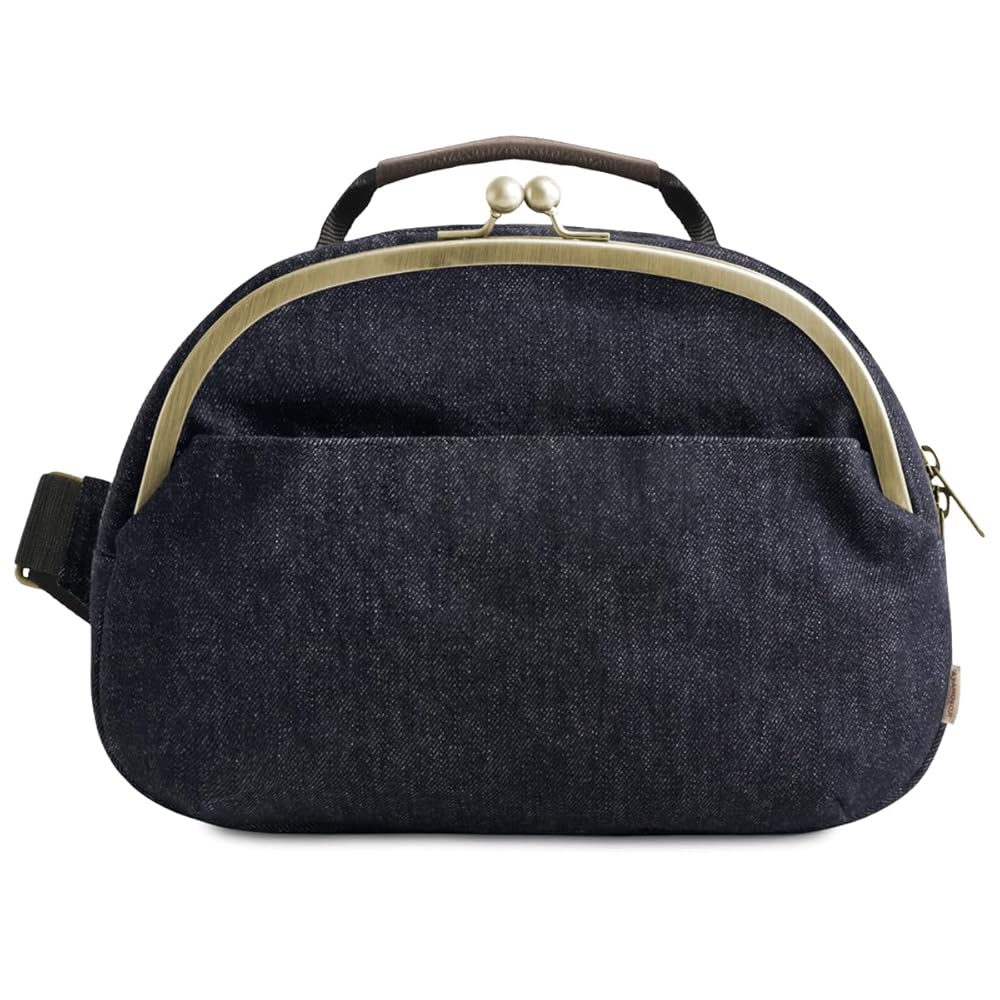 AYANOKOJI がま口ポシェット型ボディバッグ　デニムジャガード 楽天市場】【在庫商品】がま口ポシェット型ボディバッグ【デニム